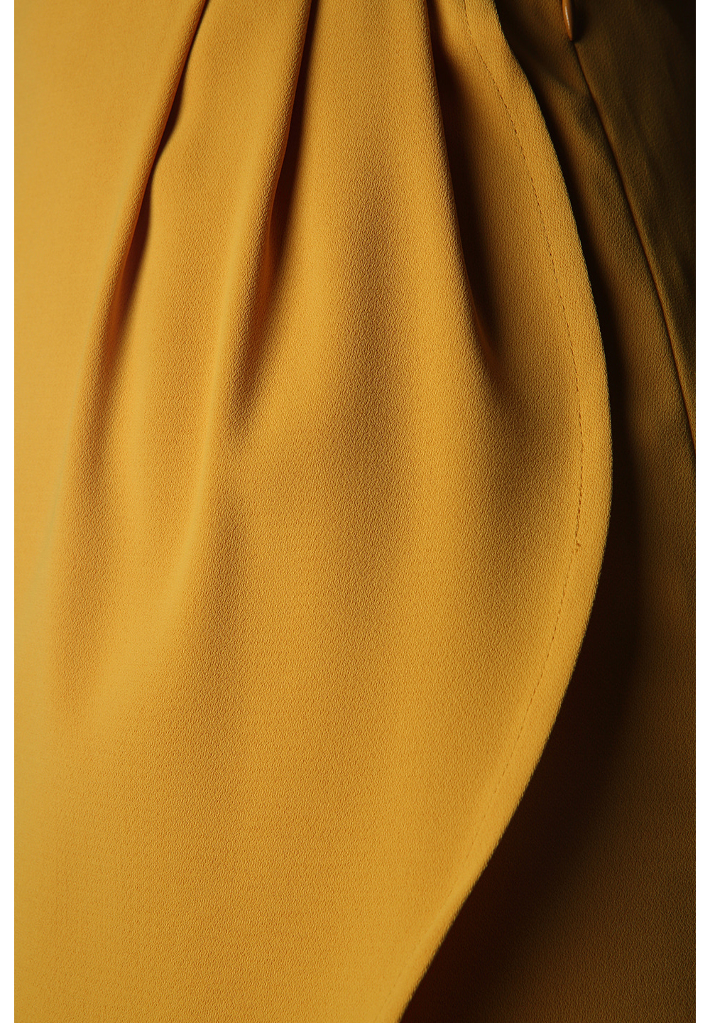 mini skirt mustard color image-S1L32