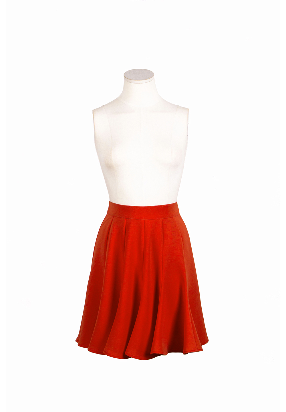 skirt red color image-S2L36