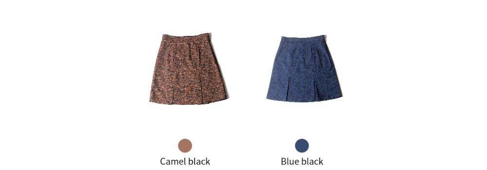 mini skirt brown color image-S1L13